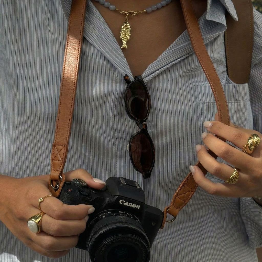 Retropia® Leather Camera Strap