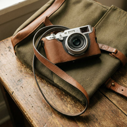 Retropia® Leather Camera Strap